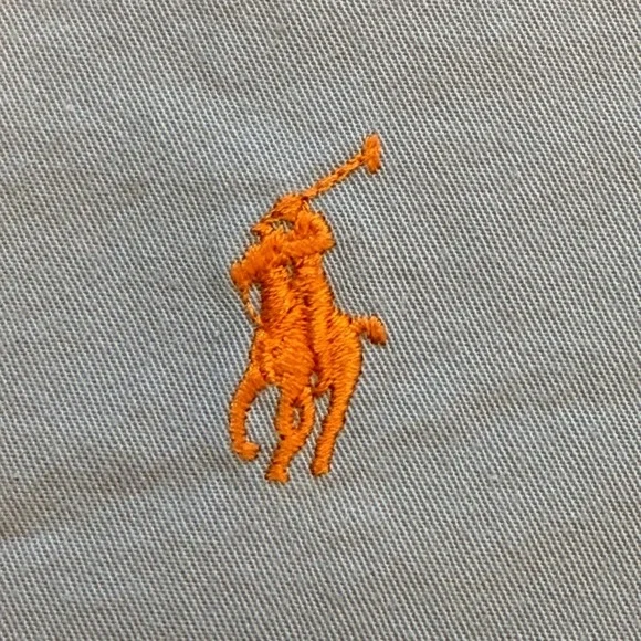 Vintage Ralph Lauren Button Down Mens XL Blue Gray Faded Classic Fit Shirt Pony - Picture 4 of 12